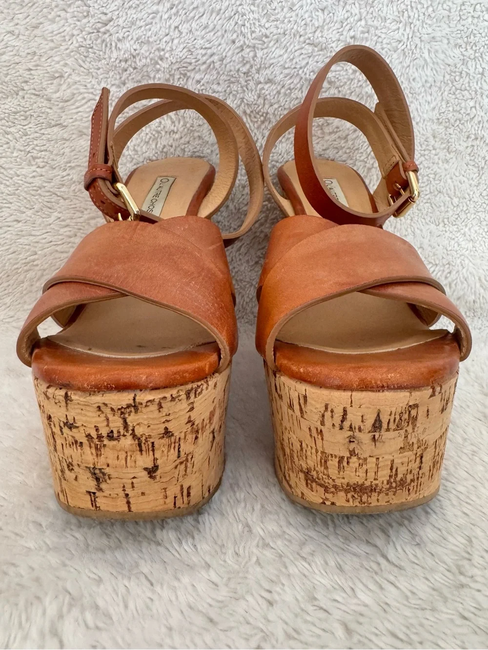 L’Auture Chose leather cork platform sandals size 40 Shopbop